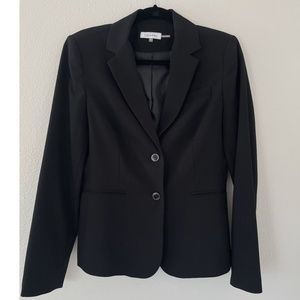 Calvin Klein Two Button Black Suit Jacket - Size 8